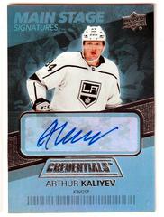 Arthur Kaliyev Hockey Cards 2021 Upper Deck Credentials Main Stage Signatures Prices
