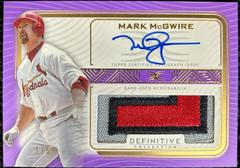 Mark McGwire [Purple] #DARC-MM2 Baseball Cards 2023 Topps Definitive Definitive Autograph Relic Collection Prices