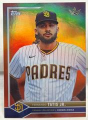 Fernando Tatis Jr. [Orange Rainbow] #14 Baseball Cards 2022 Topps X Bobby Witt Jr. Crown Prices