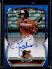 Jud Fabian [Blue] #BMA-JF Baseball Cards 2023 Bowman Chrome Prospect Mega Box Autographs Prices