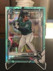 Harry Ford [Aqua Lava Refractor] Baseball Cards 2021 Bowman Draft Chrome Prices
