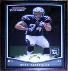 Ryan Mathews Football Cards 2010 Bowman Chrome Rookie Preview Prices