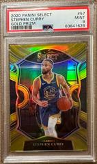 Stephen Curry [Gold Prizm] #204 Basketball Cards 2020 Panini Select Prices