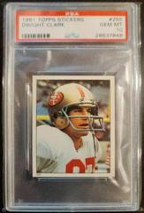 Dwight Clark #255 Football Cards 1981 Topps Stickers Prices