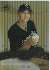 Zack Greinke Baseball Cards 2005 Upper Deck Reflections Prices