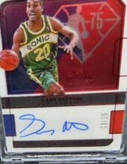 Gary Payton [Red] Basketball Cards 2021 Panini One and One 75th Team Signatures Prices