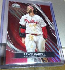 Bryce Harper [Red Refractor] #67 Baseball Cards 2024 Topps Chrome Black Prices