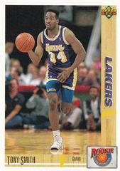Tony Smith #R19 Basketball Cards 1991 Upper Deck Rookie Standouts Prices