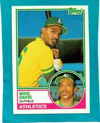 Mike Davis #24T Baseball Cards 1983 Topps Traded Prices