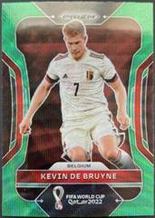 Kevin De Bruyne [Green Wave] #19 Soccer Cards 2022 Panini Prizm World Cup Prices
