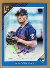 Griffin Jax [Blue] Baseball Cards 2022 Topps Gallery Rookie Autographs Prices