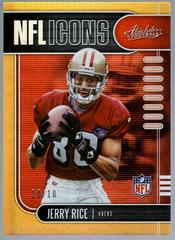Jerry Rice [Spectrum Gold] #2 Football Cards 2019 Panini Absolute NFL Icons Prices