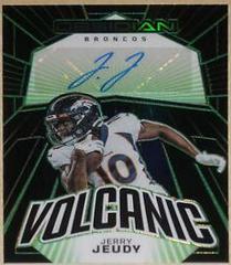 Jerry Jeudy [Electric Etch Green] #8 Football Cards 2023 Panini Obsidian Volcanic Signature Prices