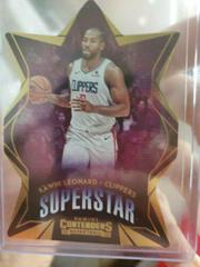 Kawhi Leonard Basketball Cards 2019 Panini Contenders Superstar Die-Cuts Prices