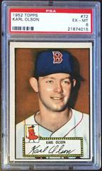 Karl Olson #72 Baseball Cards 1952 Topps Prices