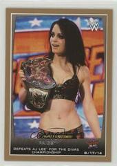 Paige [Bronze] #41 Wrestling Cards 2015 Topps WWE Road to Wrestlemania Prices