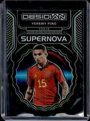 Yeremy Pino [Green] #13 Soccer Cards 2022 Panini Obsidian Supernova Prices
