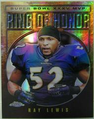 Ray Lewis [Refractor] #RL35 Football Cards 2002 Topps Chrome Ring of Honor Prices
