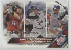 Nolan Arenado, Bryce Harper, Carlos Gonzalez #337 Baseball Cards 2016 Topps Limited Edition Prices