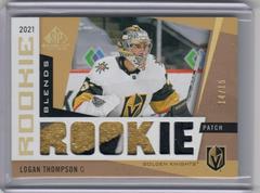 Logan Thompson [Patch] Hockey Cards 2021 SP Game Used Rookie Blends Prices