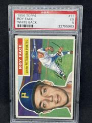 Roy Face [White Back] #13 Baseball Cards 1956 Topps Prices