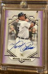 Miguel Cabrera [Purple] #DCFA-MC Baseball Cards 2022 Topps Definitive Framed Autograph Collection Prices