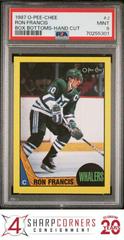 Ron Francis #J Hockey Cards 1987 O-Pee-Chee Box Bottoms Hand Cut Prices