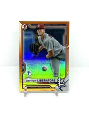 Matthew Liberatore [Orange] #BP-29 Baseball Cards 2021 Bowman Paper Prospects Prices