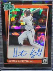 Heston Kjerstad [Cracked Ice Black] Baseball Cards 2021 Panini Donruss Optic Rated Prospect Signatures Prices