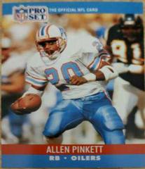 Allen Pinkett #519 Football Cards 1990 Pro Set Prices