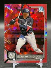 Eloy Jimenez [Sapphire Red] Baseball Cards 2022 Bowman Chrome Prices