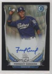 Franchy Cordero [Chrome Black Wave Refractor] #FC Baseball Cards 2014 Bowman Prospect Autograph Prices