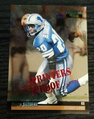 Barry Sanders [Printer's Proofs Silver] #206 Football Cards 1995 Pro Line Prices