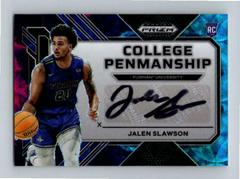Jalen Slawson [Black] #CP-JSW Basketball Cards 2023 Panini Prizm Draft Picks College Penmanship Autographs Prices