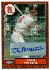 Stan Musial [Red Autograph] #T87C2-92 Baseball Cards 2022 Topps Silver Pack 1987 Chrome Series 2 Prices