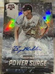 Bryce Miller [Autograph Silver Prizm] #PS-BM Baseball Cards 2021 Panini Prizm Draft Picks Power Surge Prices