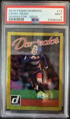 Lionel Messi [Gold] #13 Soccer Cards 2016 Panini Donruss Dominator Prices