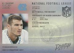 Mitchell Trubisky #8 Football Cards 2017 Panini Prestige NFL Passport Prices