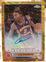 Arterio Morris [Gold RayWave] Basketball Cards 2022 Topps Chrome McDonald's All-American Autographs Prices