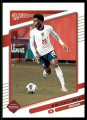 Bukayo Saka #54 Soccer Cards 2021 Panini Donruss Road to Qatar Prices