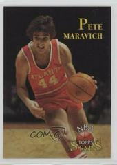 Pete Maravich [Finest Refractor] Basketball Cards 1996 Topps Stars Prices