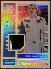 Brennan Poole [Silver] #CS-BP Racing Cards 2021 Panini Chronicles NASCAR Chronicles Swatches Prices
