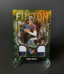 Davis Mills [Neon] Football Cards 2022 Panini Elements Fusion Swatches Prices