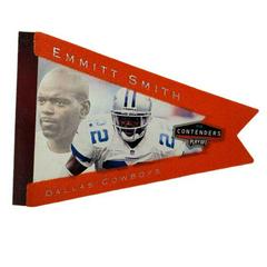 Emmitt Smith [Registered Exchange] #23 Football Cards 1998 Playoff Contenders Pennants Prices