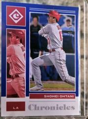 Shohei Ohtani [Blue] #7 Baseball Cards 2021 Panini Chronicles Prices
