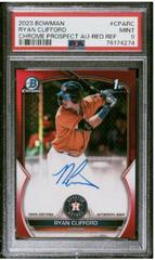 Ryan Clifford [Red] #CPA-RC Baseball Cards 2023 Bowman Chrome Prospect Autographs Prices