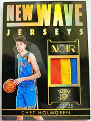 Chet Holmgren [Prime] #NWJ-CHG Basketball Cards 2022 Panini Noir New Wave Jerseys Prices