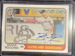 Brayan Rocchio Baseball Cards 2023 Topps Heritage Real One Autographs High Number Prices