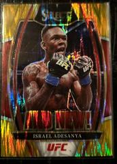Israel Adesanya [Gold Flash] #8 Ufc Cards 2022 Panini Select UFC And NEW Prices