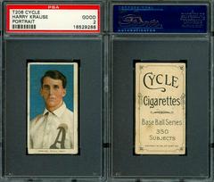 Harry Krause [Portrait] #NNO Baseball Cards 1909 T206 Cycle 350 Prices
